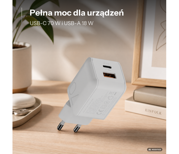 Xtorm Ładowarka sieciowa NextGen 70W biała - 1572679 - zdjęcie 2